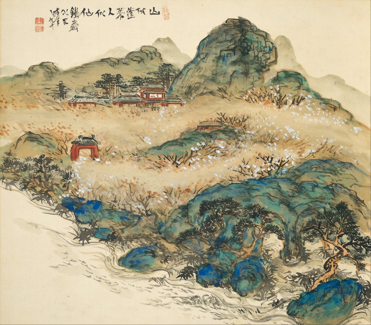 Penglai -hegy (Halhatatlanok hegye) alkotó: Tomioka Tessai