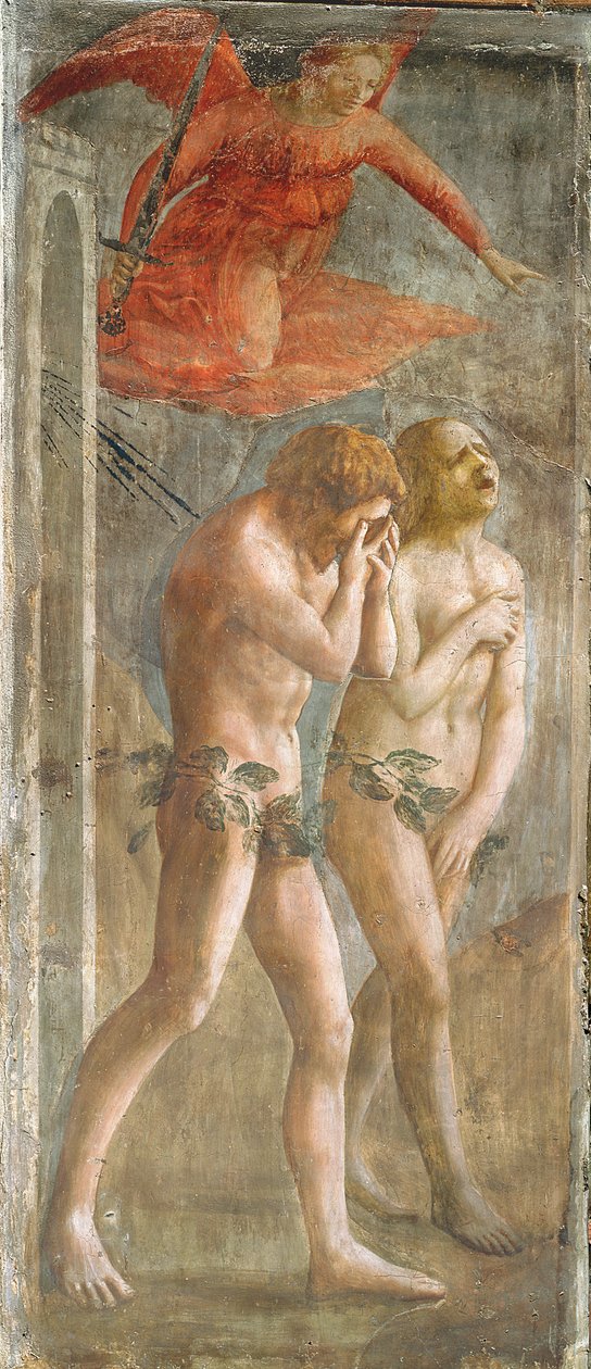 Ádám és Éva száműzték a Paradicsomból, 1427 körül (helyreállítás előtt) (lásd még: 200134 és 30029) alkotó: Tommaso Masaccio