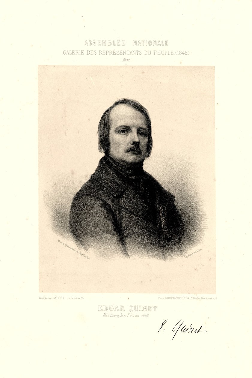 Edgar Quinet által Toullion alkotó: Tony Toullion
