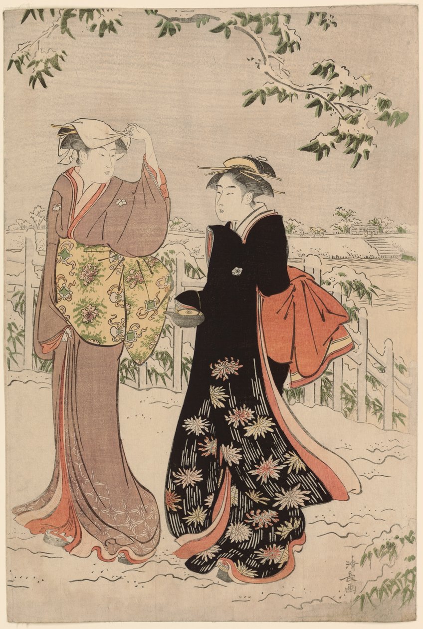 Matsuchi-hegy havazás után alkotó: Torii Kiyonaga