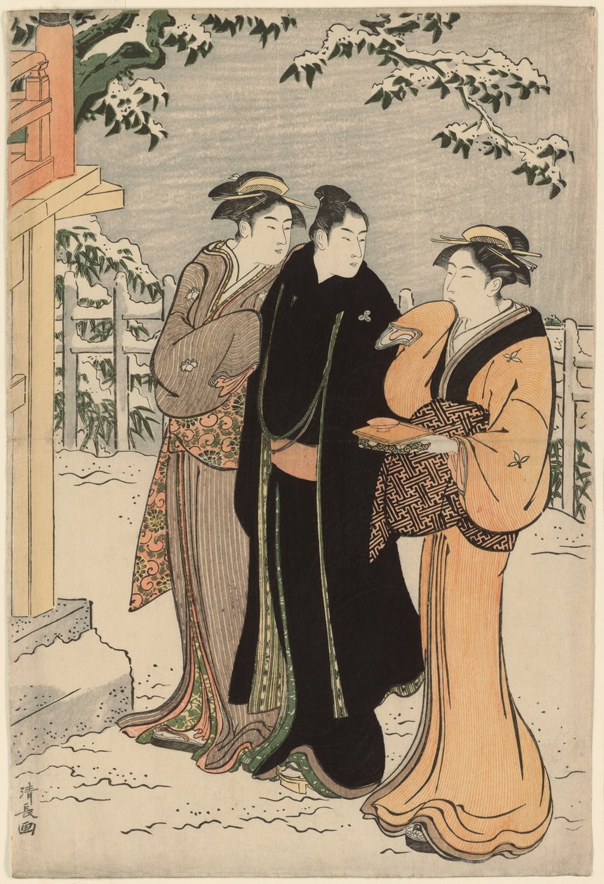 Matsuchi-hegy havazás után alkotó: Torii Kiyonaga