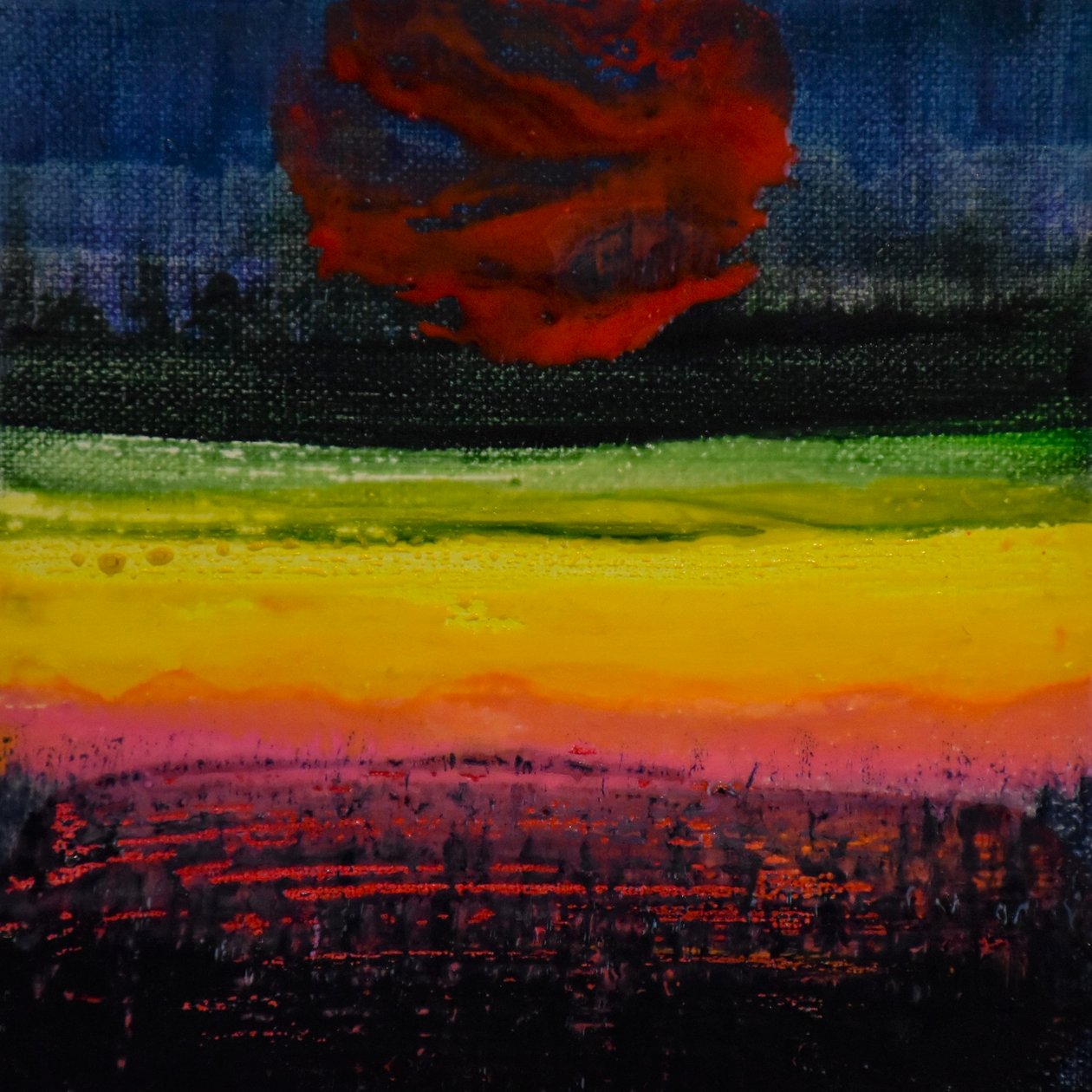 Lebegés , 2016 (olaj, vászon) alkotó: Tracy Lambros