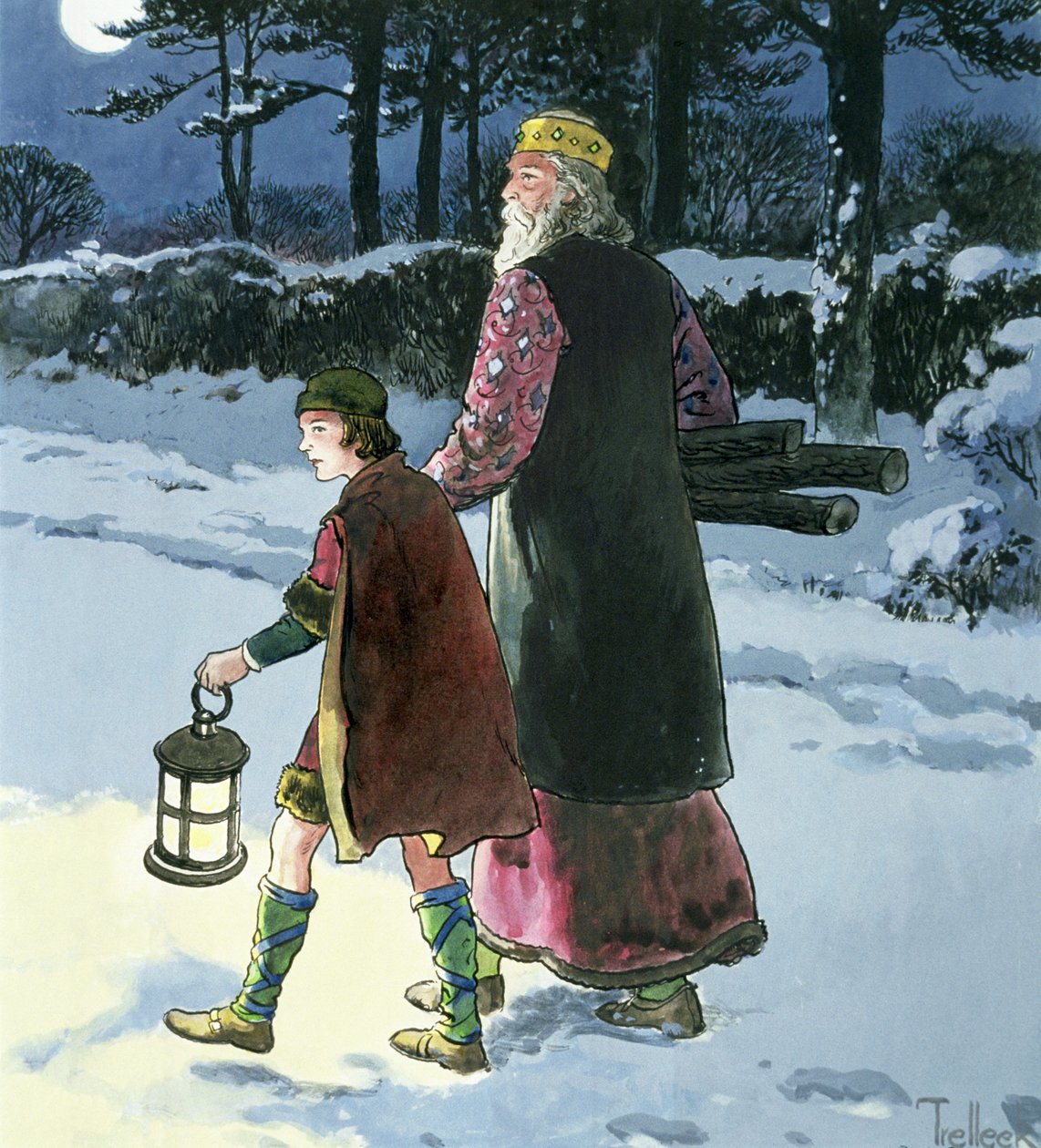 Vencel király, 10. század, 1900 alkotó: Trelleek