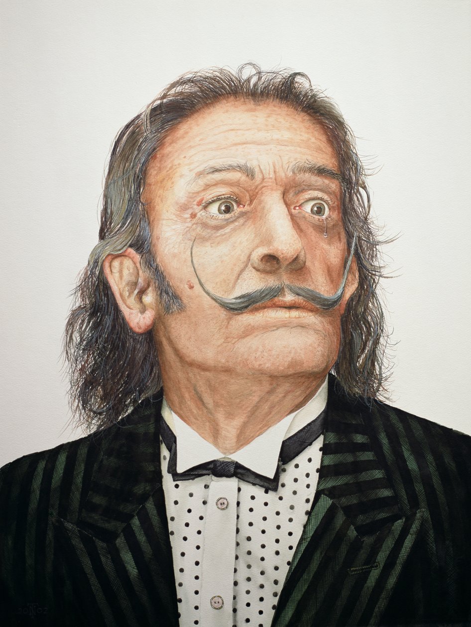 Dali (1904-89) (wc akvarell táblán) alkotó: Trevor Neal