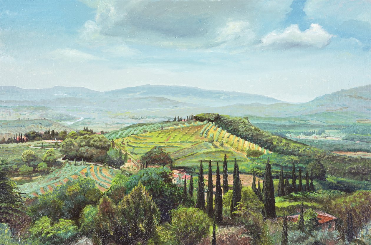 Rolling Hills, Pistoia, Toszkána alkotó: Trevor Neal