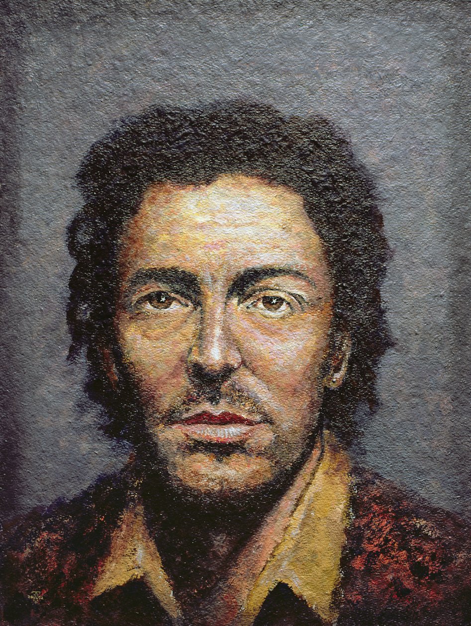 Springsteen (sz.1949) (akril szalma deszkán) alkotó: Trevor Neal