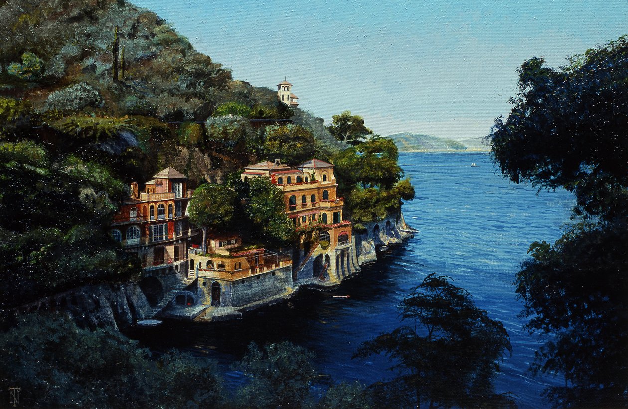 Villa, Portofino, a Hotel Picoloból, Liguria, 1998 alkotó: Trevor Neal