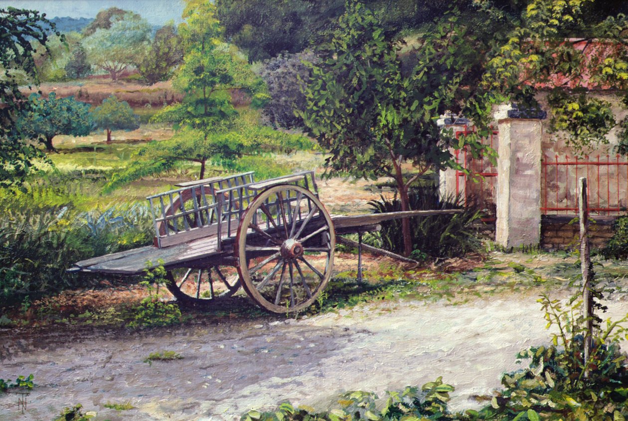 Régi kocsi, Vichy, Franciaország alkotó: Trevor Neal
