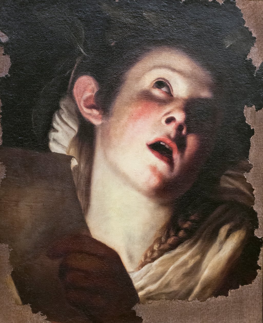 Fiatal nő énekel (festmény) alkotó: Trophime Bigot