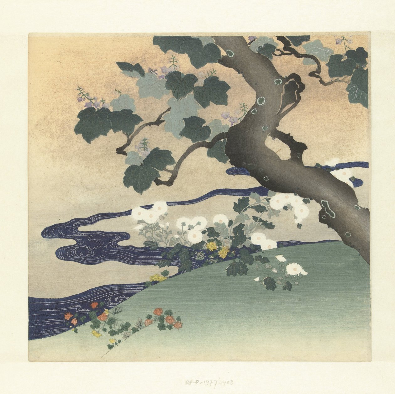 Fa és krizantém alkotó: Tsukioka Kogyo