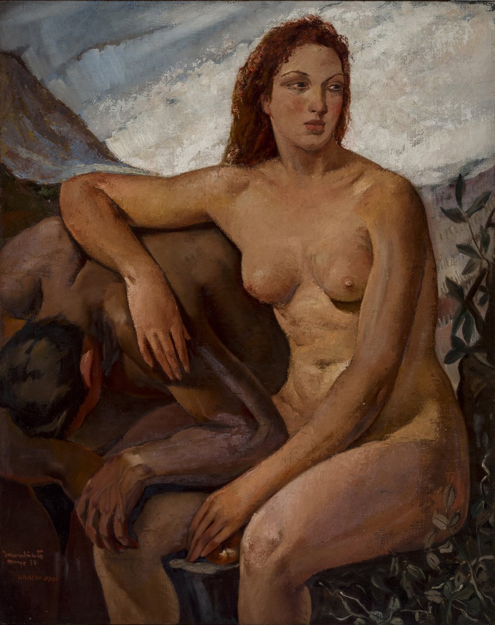 Ádám és Éva, 1930. alkotó: Ubaldo Oppi