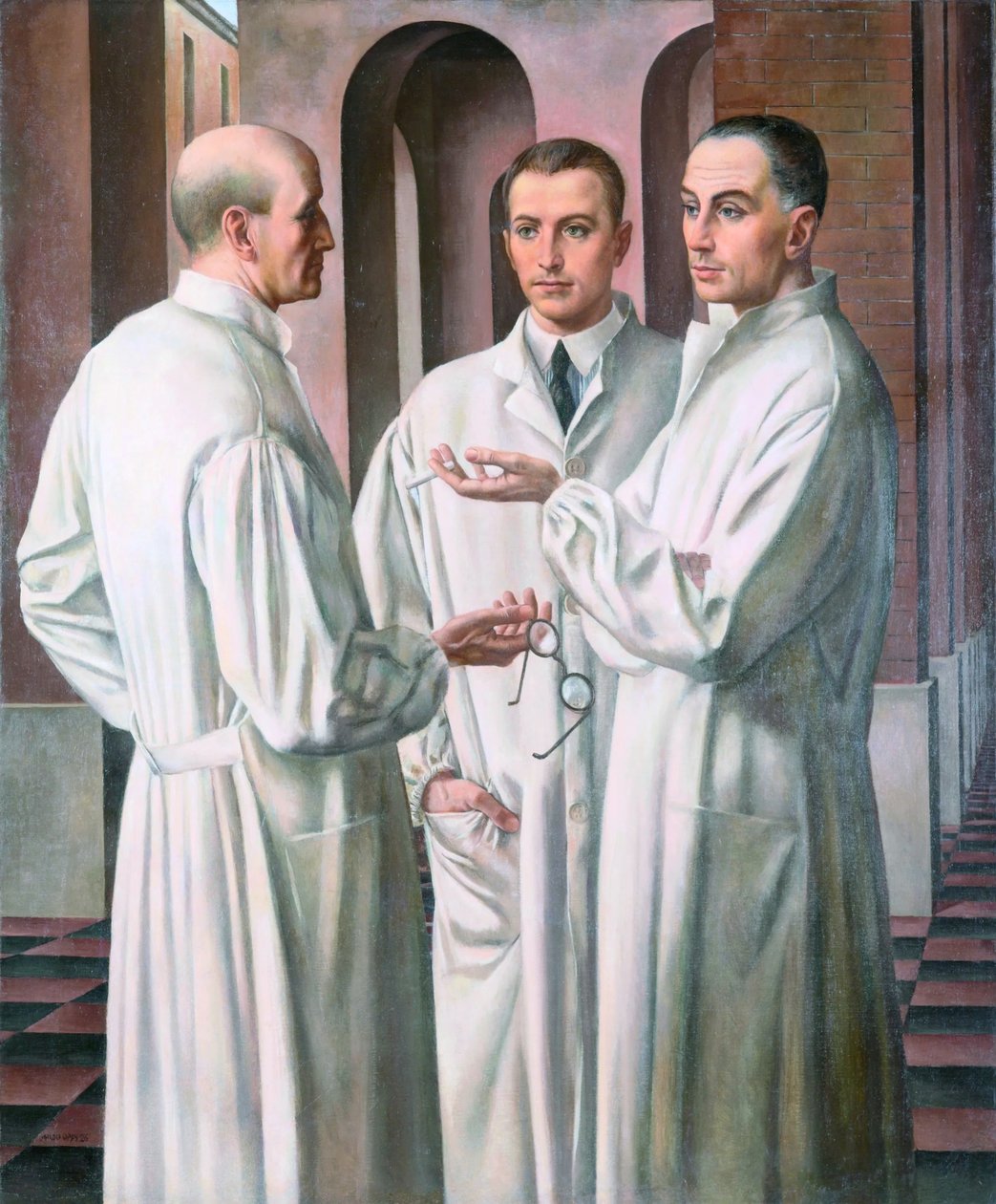 A sebészek, 1926. alkotó: Ubaldo Oppi
