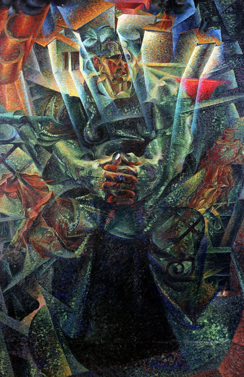 Anyag, 1912 alkotó: Umberto Boccioni