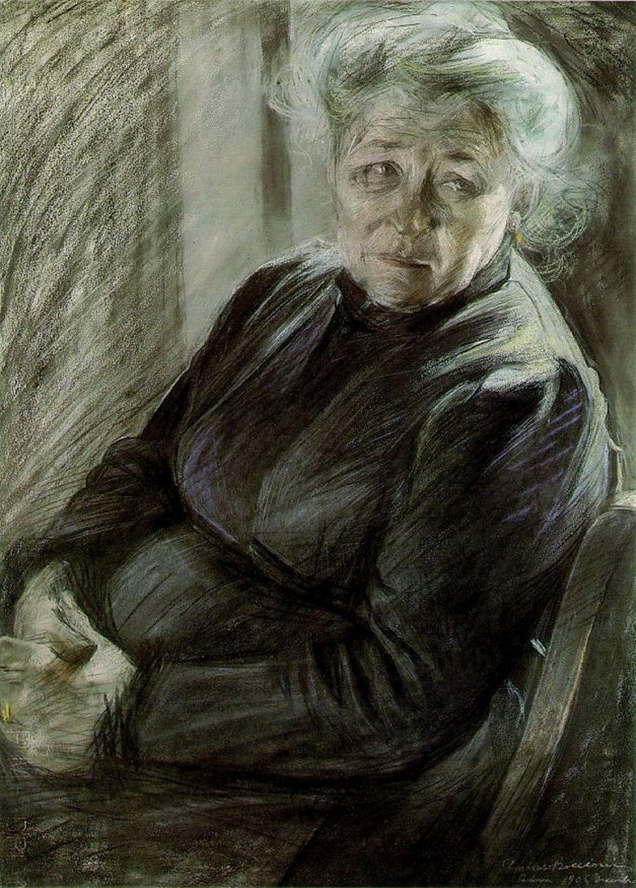 Az anya, 1906 (pasztell, papíron) alkotó: Umberto Boccioni