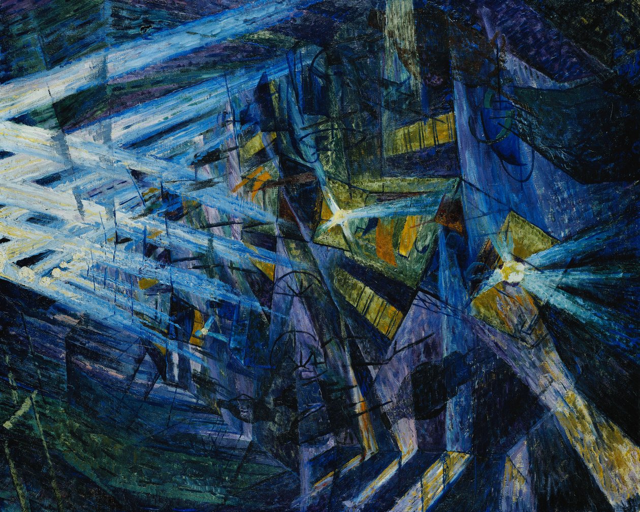 Egy út ereje, 1911 alkotó: Umberto Boccioni