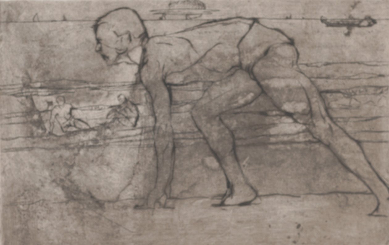 A sportoló, 1907. alkotó: Umberto Boccioni