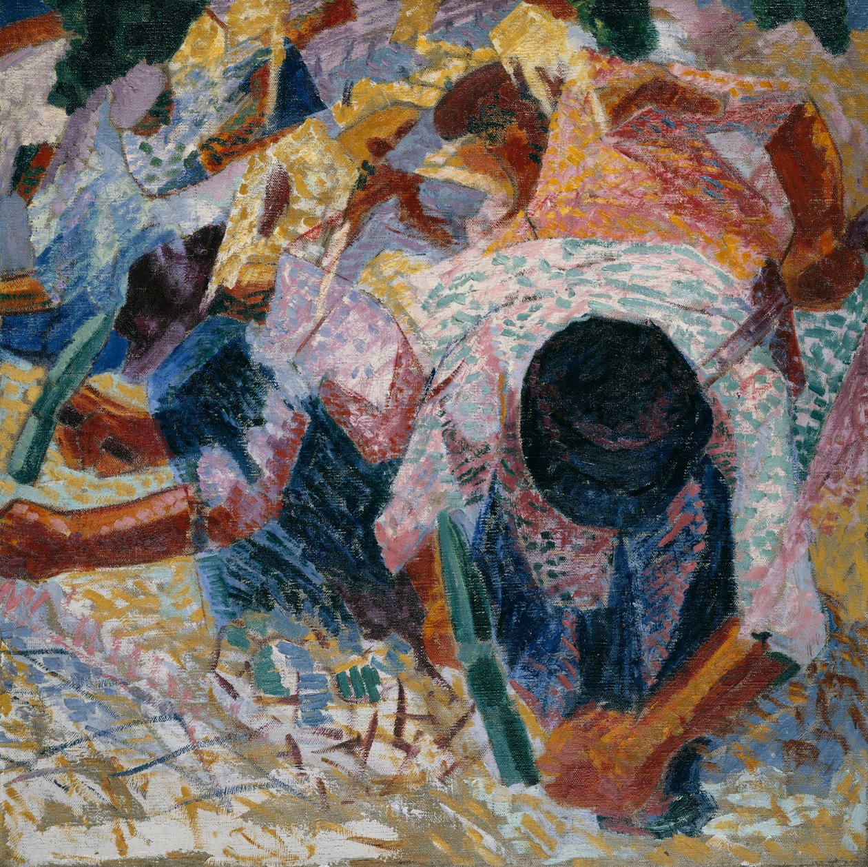 The Street Pavers, 1914. alkotó: Umberto Boccioni