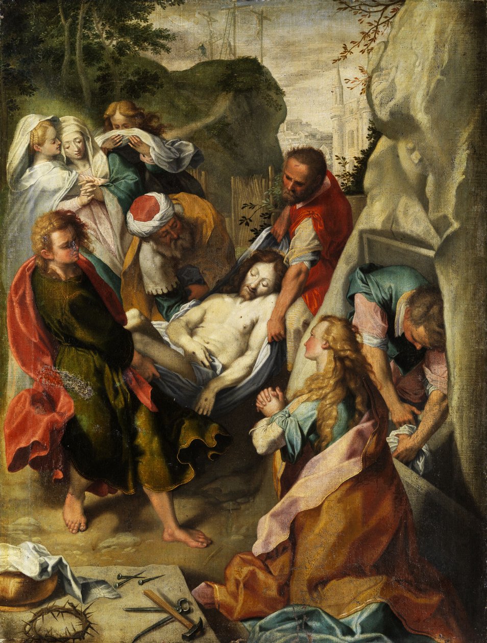 Grablegung Christi. alkotó: Unbekannt Unbekannt