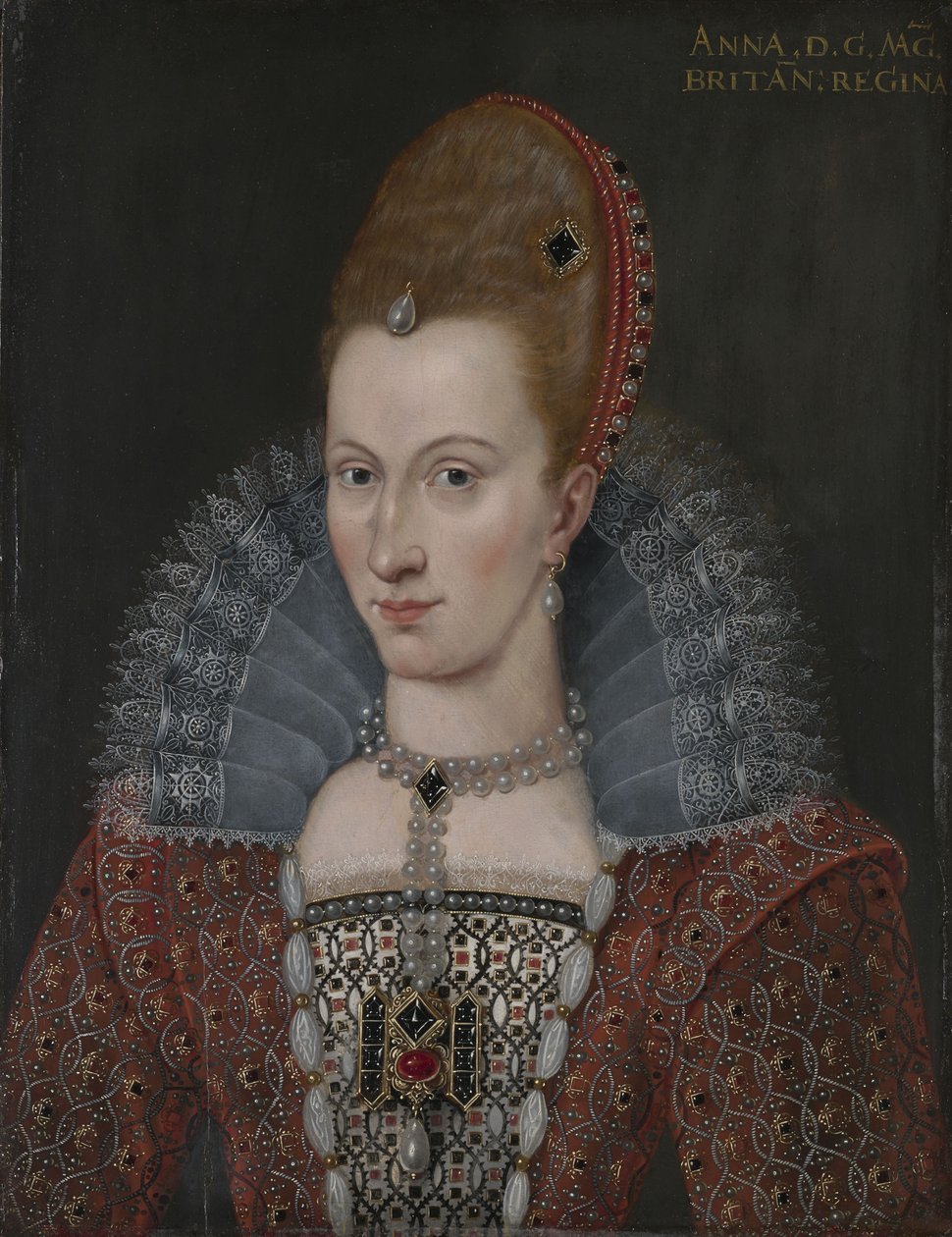 Dán Anna portréja (1574-1619) alkotó: Unbekannt Unbekannt