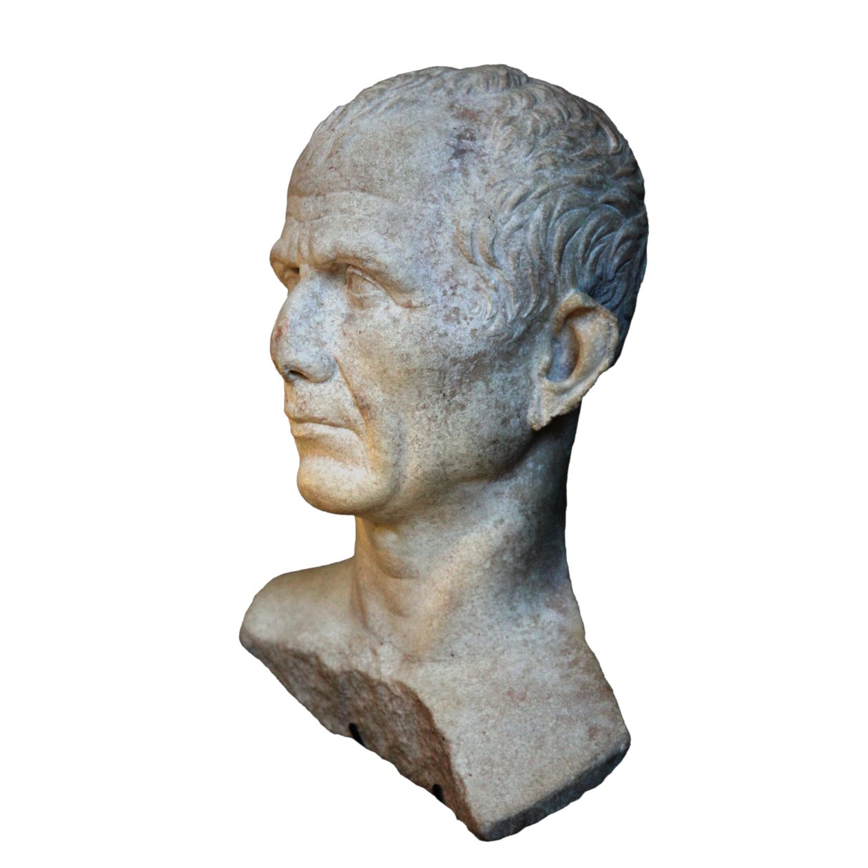 Caesar feltételezett mellszobra (RHO.2007.05.1939), amelyet Genfben fényképeztek a César et le Rhône időszaki kiállításon alkotó: Unbekannt Unbekannt