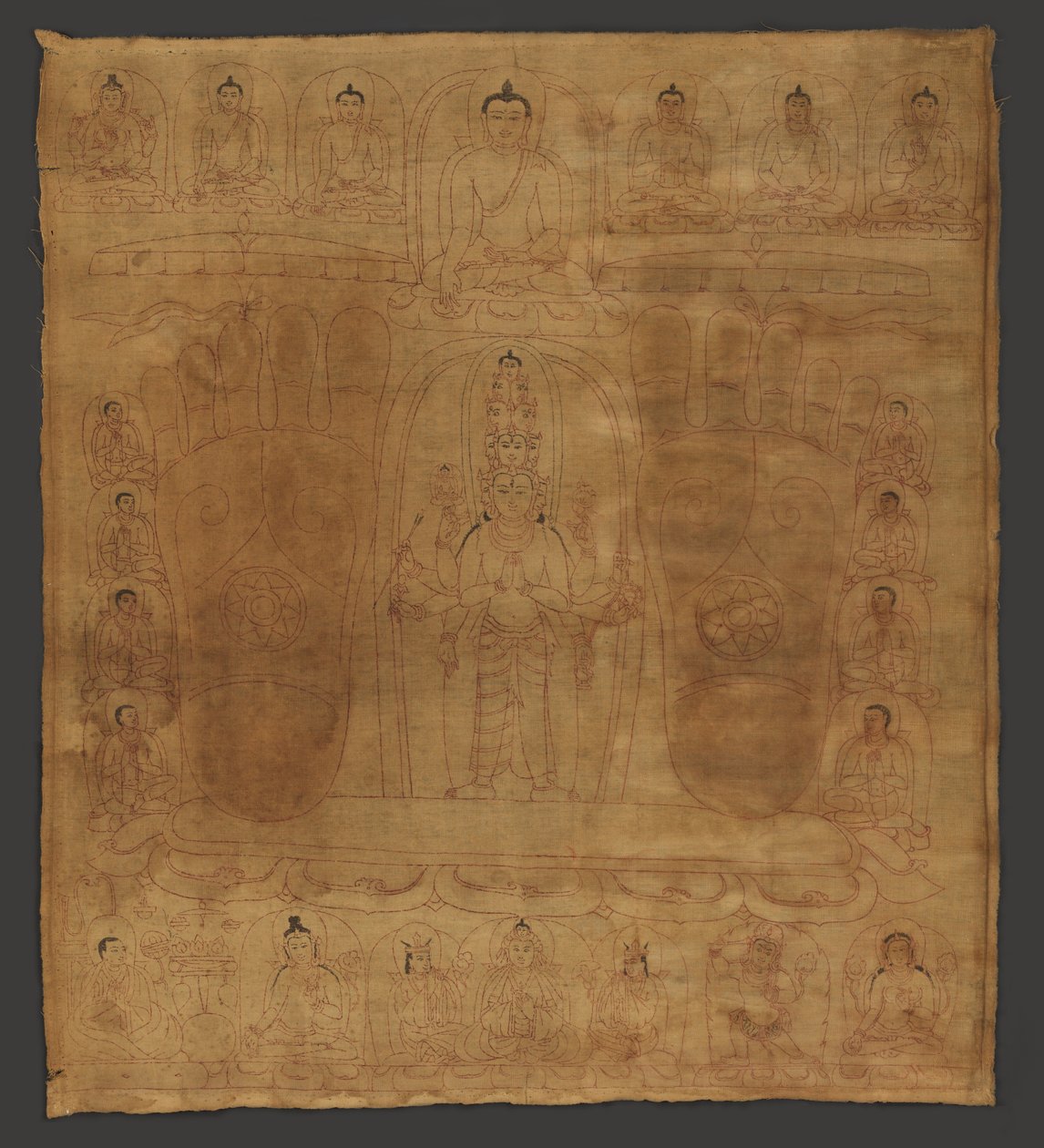 Avalokiteshvara bódhiszattva Srongtsen Gampo király hagyományában alkotó: Unbekannt Unbekannt
