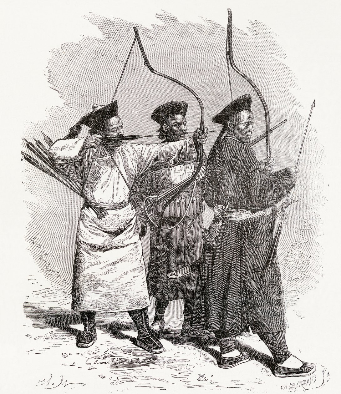 Kínai íjászok, 1878 alkotó: Unbekannt Unbekannt
