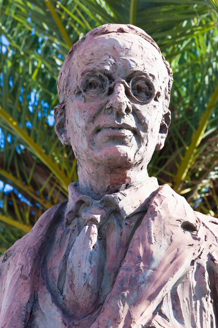 Blas Infante emlékműve, Niebla, Huelva tartomány, Andalúzia, Spanyolország déli része. Blas Infante Pérez de Vargas 1885 - 1936. Andalúz politikus, Padre de la Patria Andaluza, vagy az És atyja. alkotó: Unbekannt Unbekannt