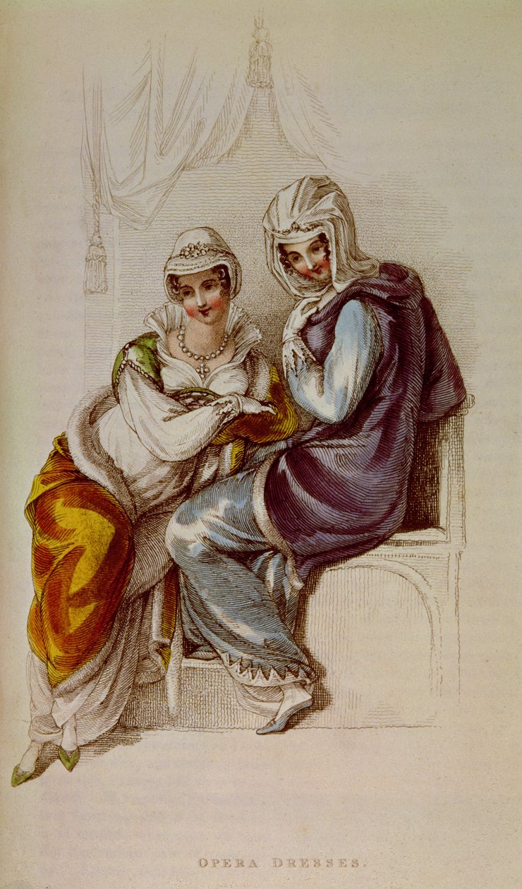 Opera ruhák, Ackermann minta, 1811 alkotó: Unbekannt Unbekannt