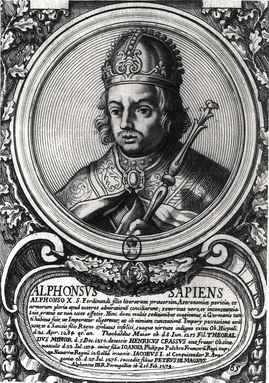 X. Alfonz (1221-84) "a bölcs" portréja alkotó: Unbekannt Unbekannt