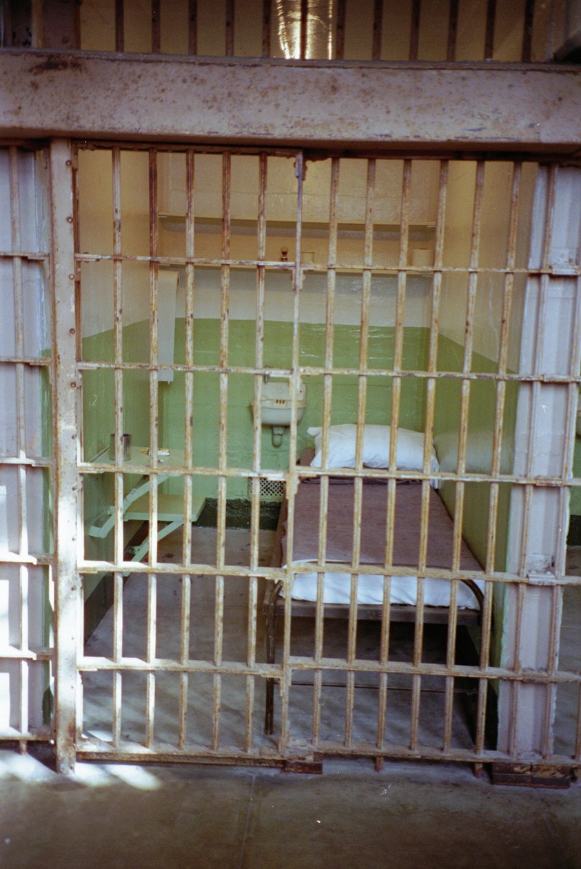 Alcatraz-i börtöncella, 1994 alkotó: Unbekannt Unbekannt