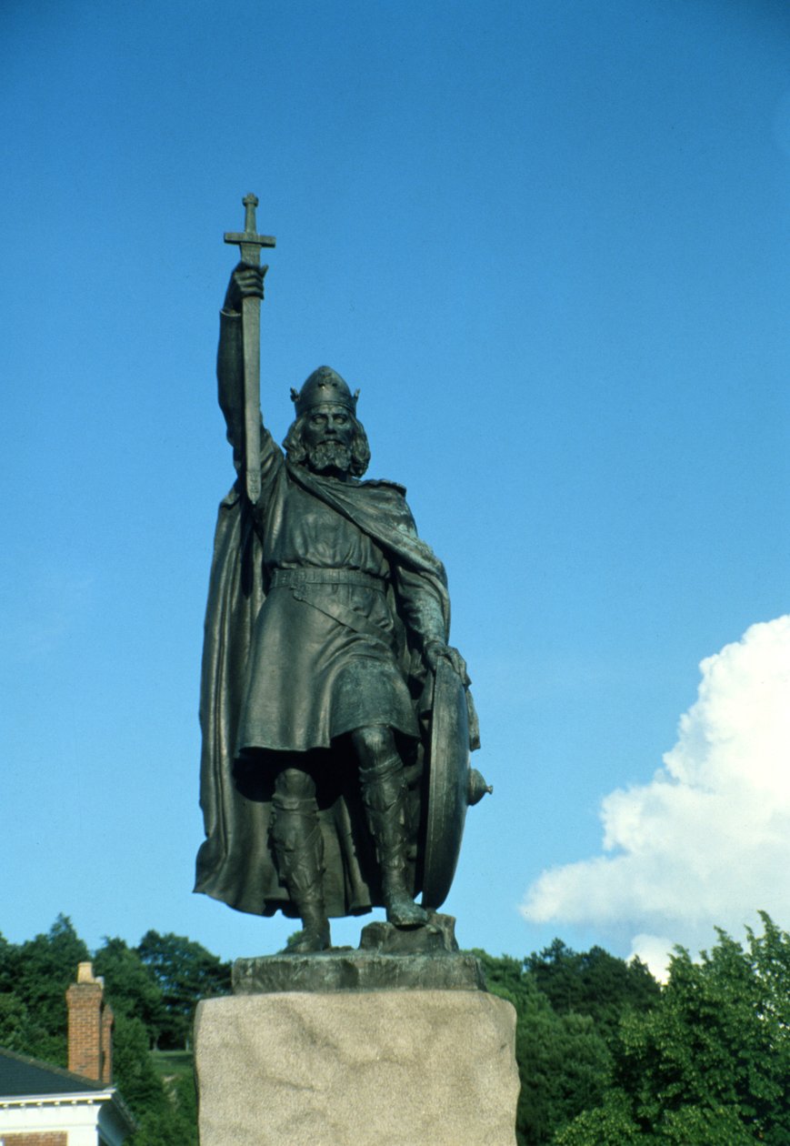 Nagy Alfréd (849-99) szobra (fotó) (lásd még: 2367) alkotó: Unbekannt Unbekannt