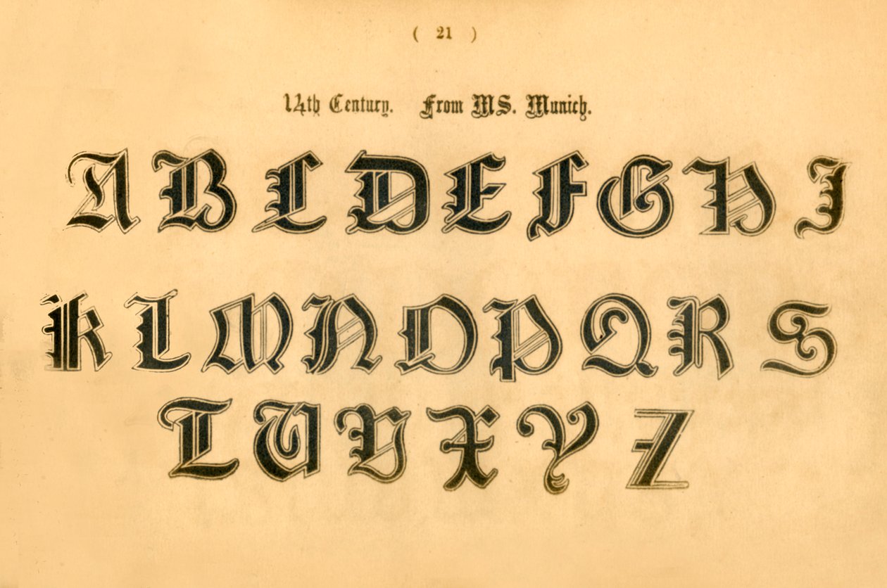 14. Század. Az MS-ből. München, 1862 alkotó: Unbekannt