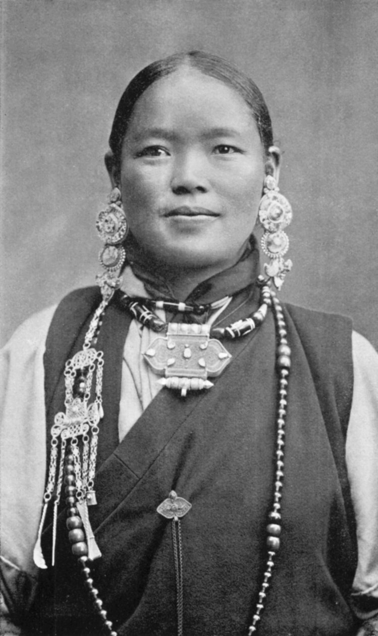 Egy bhutiai nő, 1910 alkotó: Unbekannt