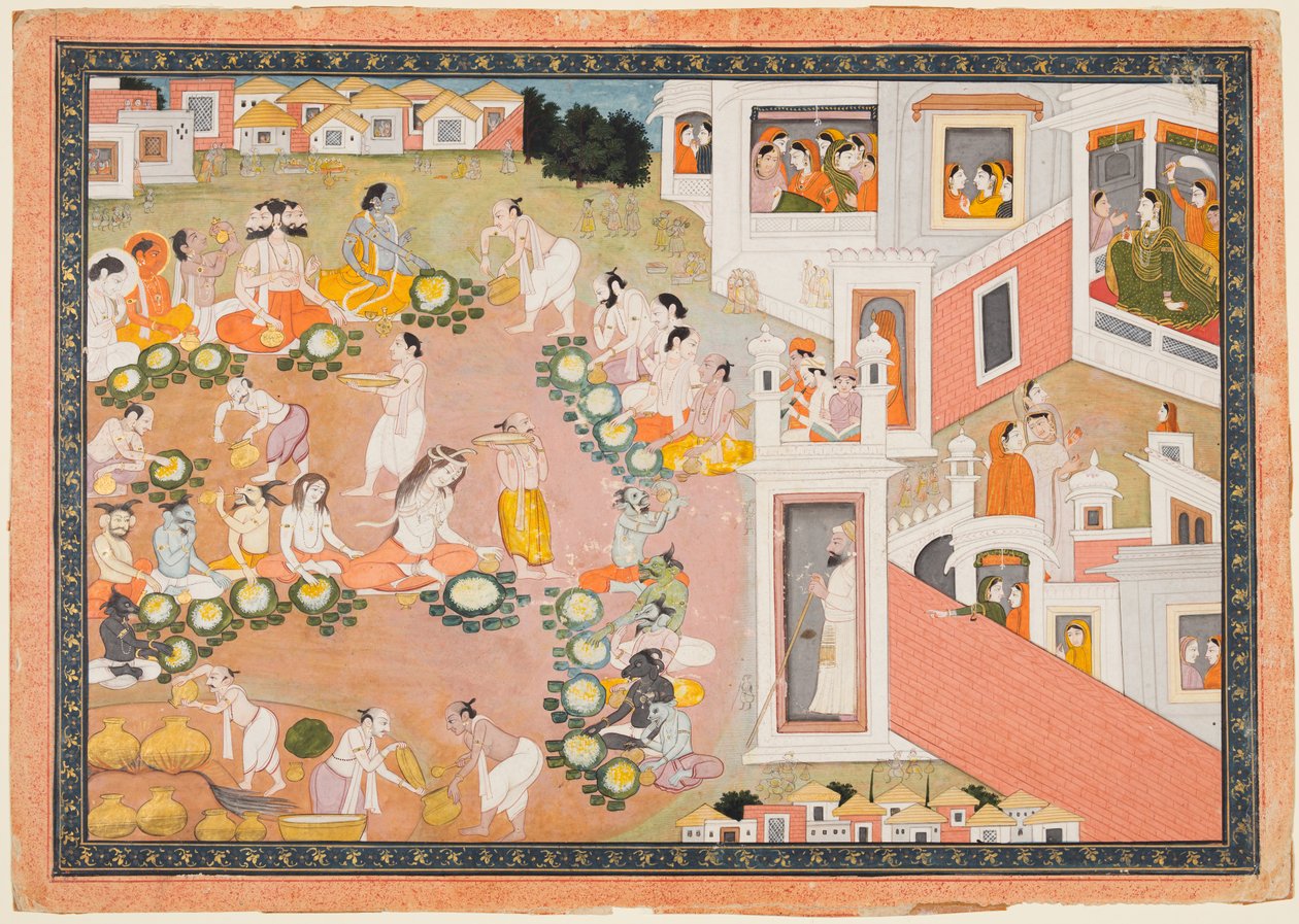 Az istenek lakoma c. 1810. alkotó: Unbekannt
