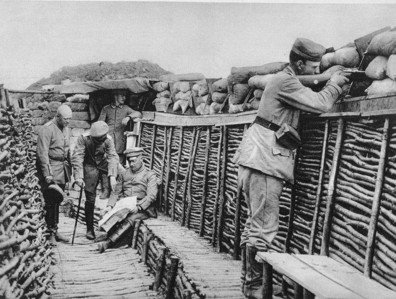 Egy német árok, I. világháború, 1915 alkotó: Unbekannt