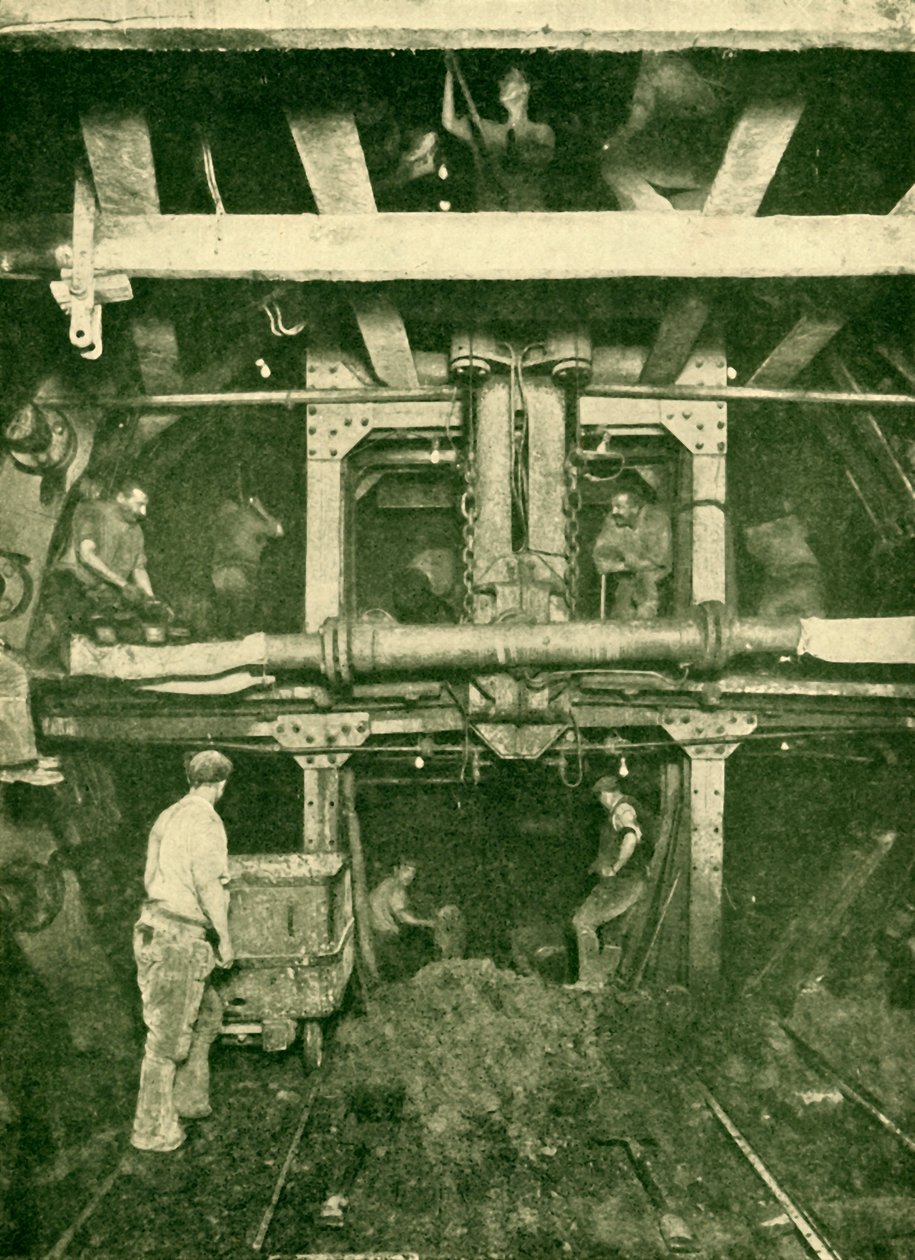 Nagyfejű pajzs: Csőalagút feltárása, 1930. alkotó: Unbekannt