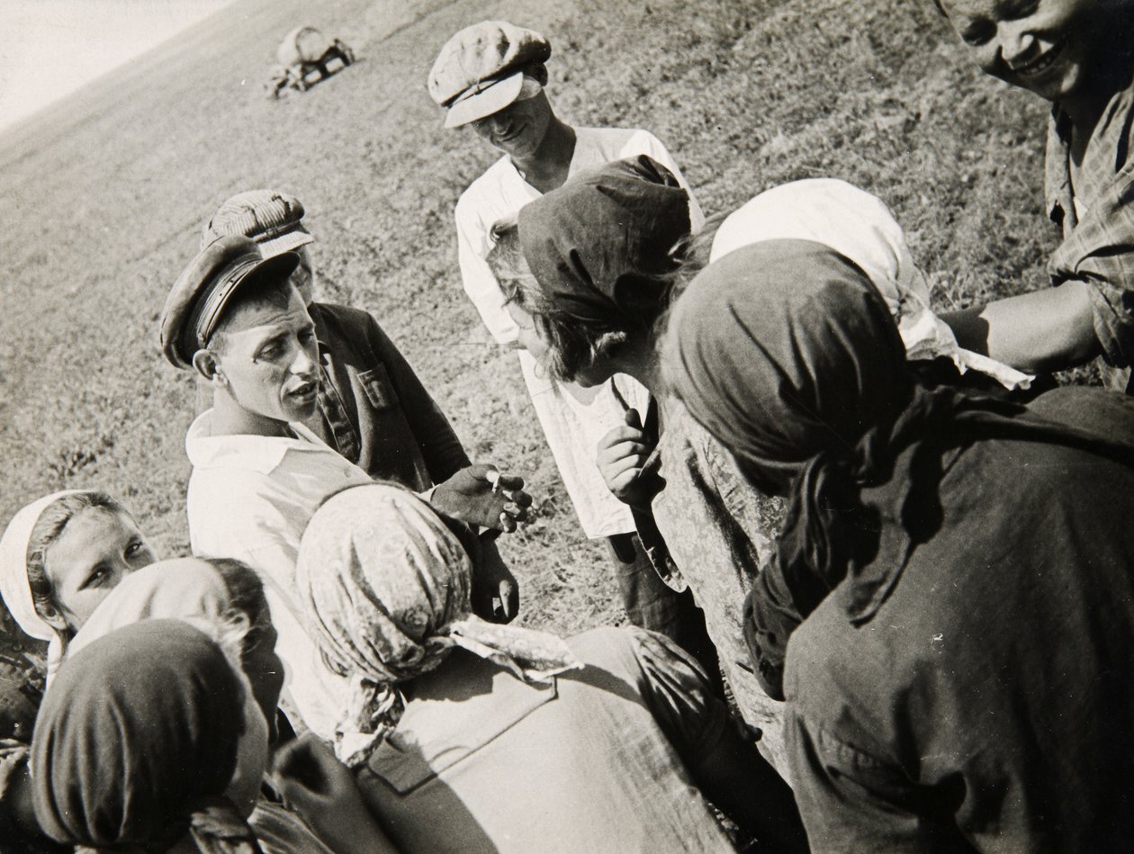 Egy kolhozdandár szünetet tart, Szovjetunió, 1931 alkotó: Unbekannt