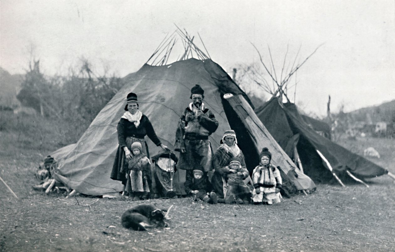 Egy lappföldi tábor, 1912 alkotó: Unbekannt
