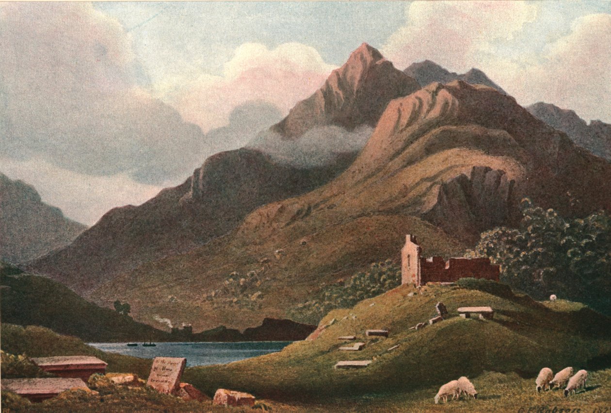 Hegyi táj – Ben Lomond, 1900. alkotó: Unbekannt