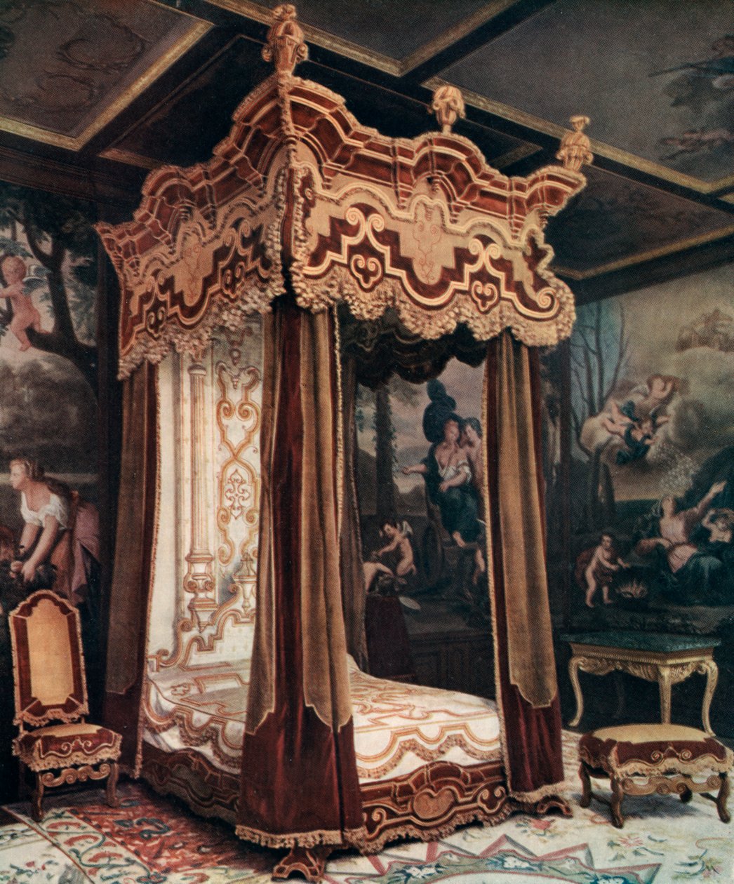 A Royal Bedstead, 1910 alkotó: Unbekannt