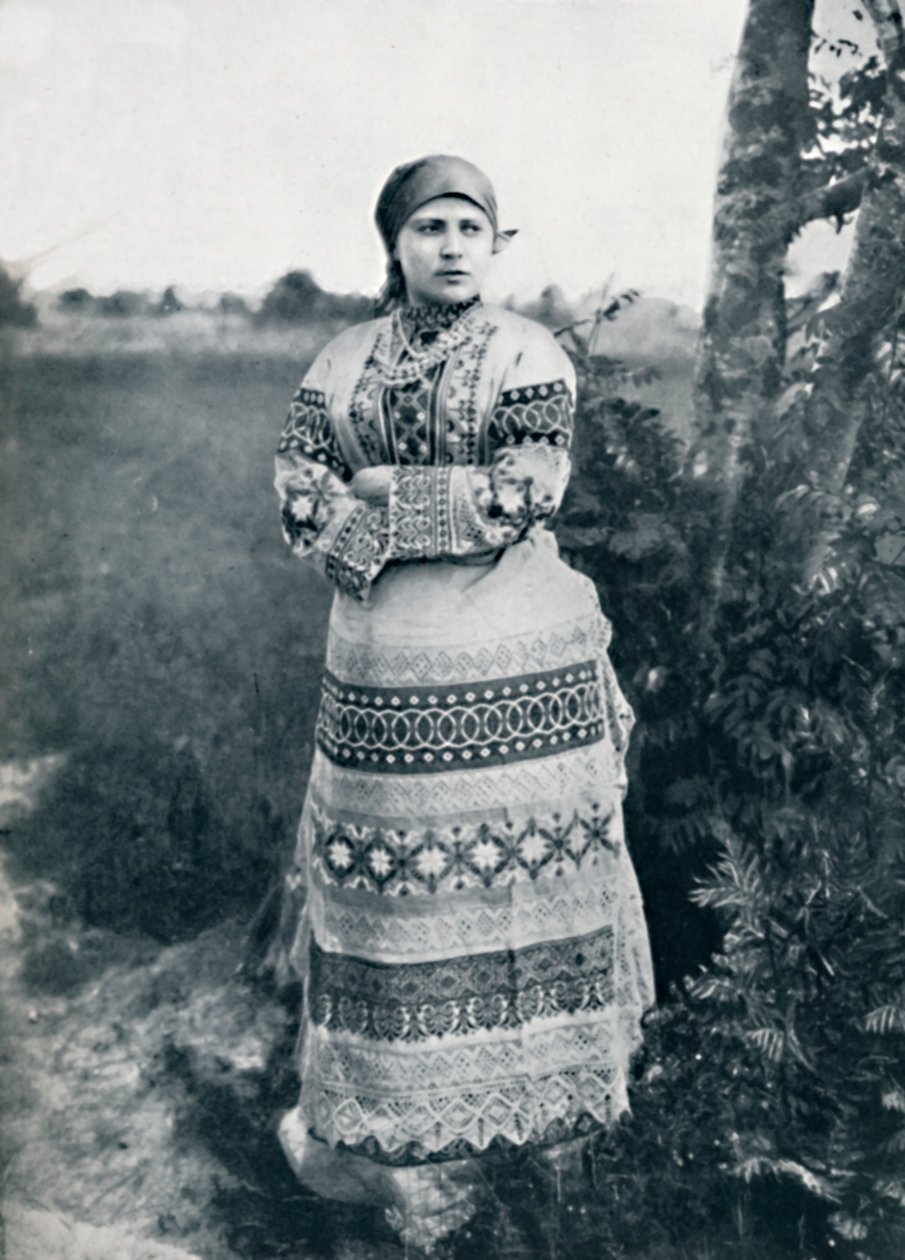 Egy orosz paraszt jelmezben, 1912 alkotó: Unbekannt