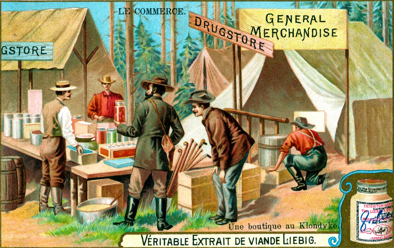 Egy bolt Klondyke-ben, 1900 alkotó: Unbekannt