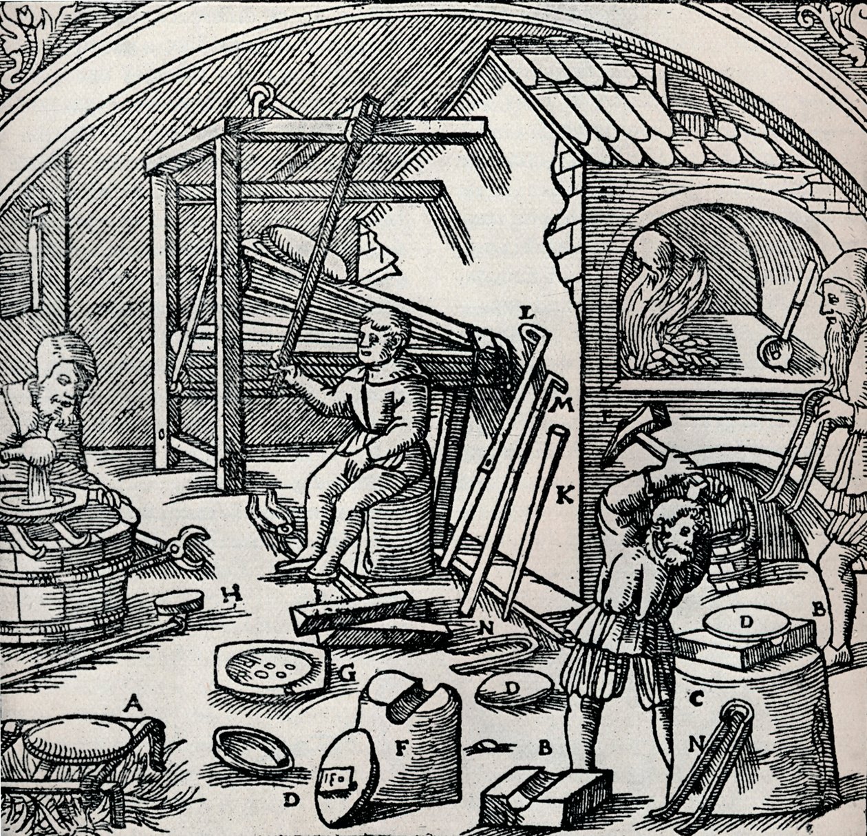Ezüstfinomító, 1556, 1917 alkotó: Unbekannt