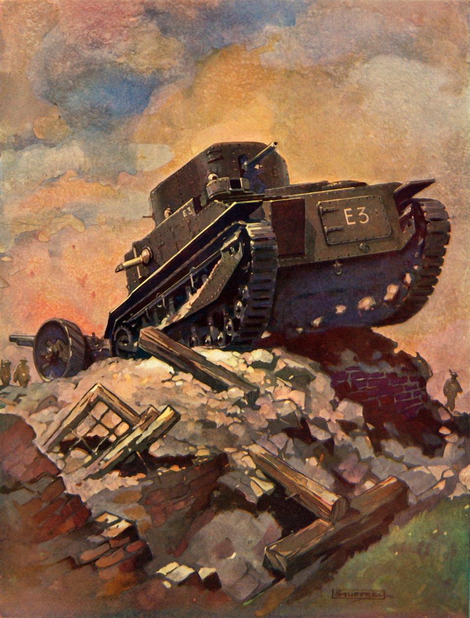 Egy tank, 1930. alkotó: Unbekannt