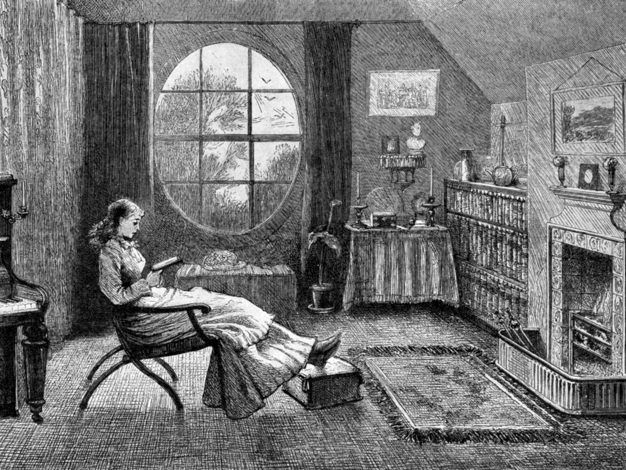 Egy diáklány a Cambridge-i Egyetemen, 1873, 1951 alkotó: Unbekannt