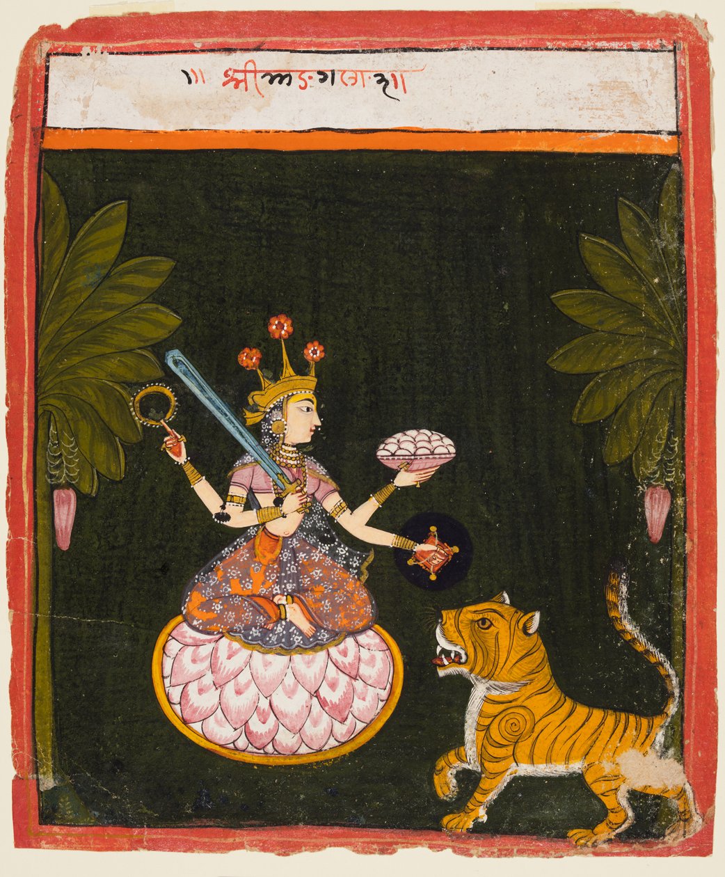 Egy oldal egy Devi sorozatból, c. 1660. alkotó: Unbekannt
