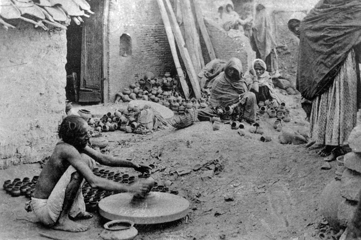 Egy fazekas munkában, India, XX. század alkotó: Unbekannt