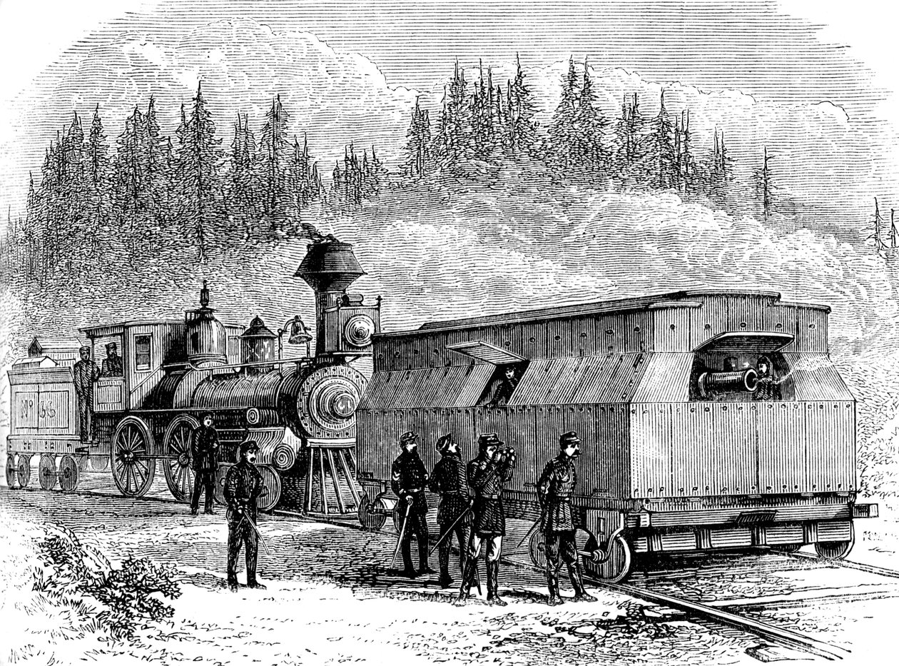 Egy vasúti üteg, amerikai polgárháború, 1861-1865 c1880 alkotó: Unbekannt