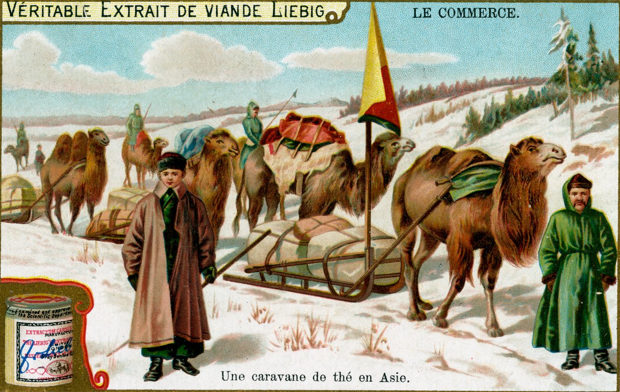Teakaraván Ázsiában, 1900 alkotó: Unbekannt