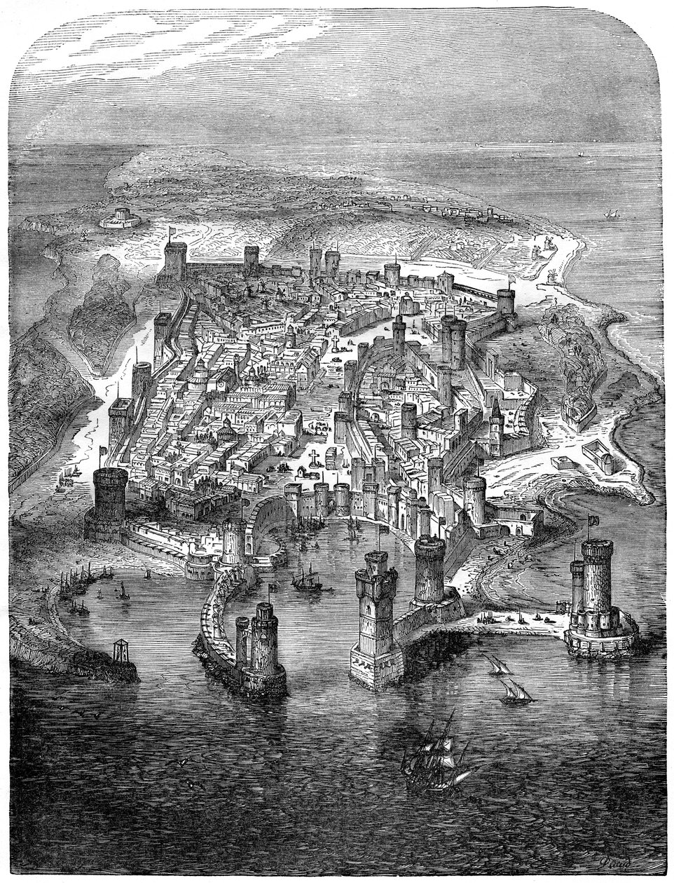 Rodosz látképe, 1480 1882-1884 alkotó: Unbekannt